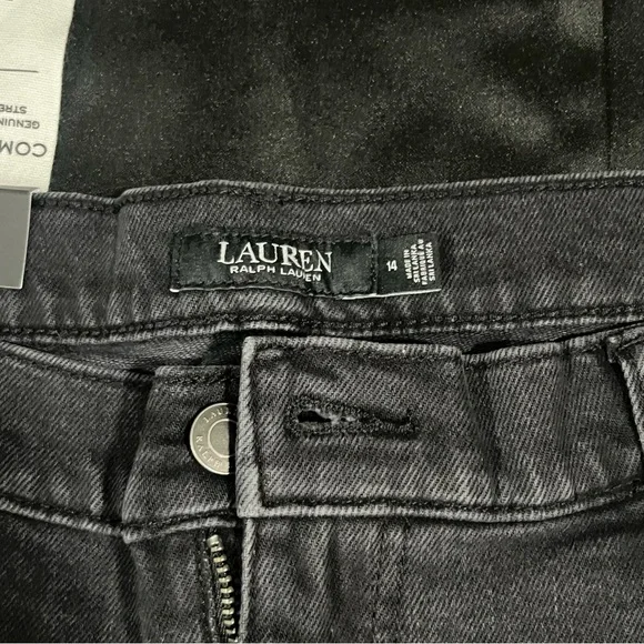 Lauren Ralph Lauren Slim Dark Gray Jeans - Picture 3 of 5